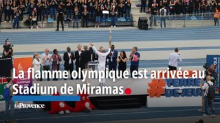 La flamme olympique est arrivée au Stadium de Miramas