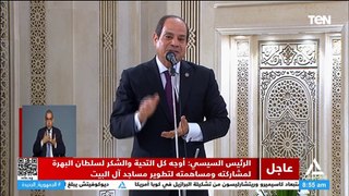الرئيس السيسي: آل البيت التمسوا الأمان ووجدوه في مصر