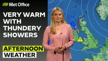 Met Office Afternoon Weather Forecast 12/05/24 -  Thunderstorm warnings for many
