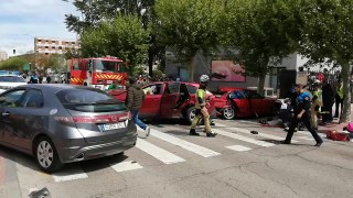 Accidente en Avenida Cantabria