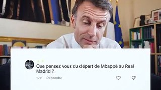 Emmanuel Macron sur le départ de Kylian Mbappé