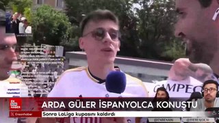 Arda Güler, İspanyolca konuştu sonra LaLiga kupasını kaldırdı