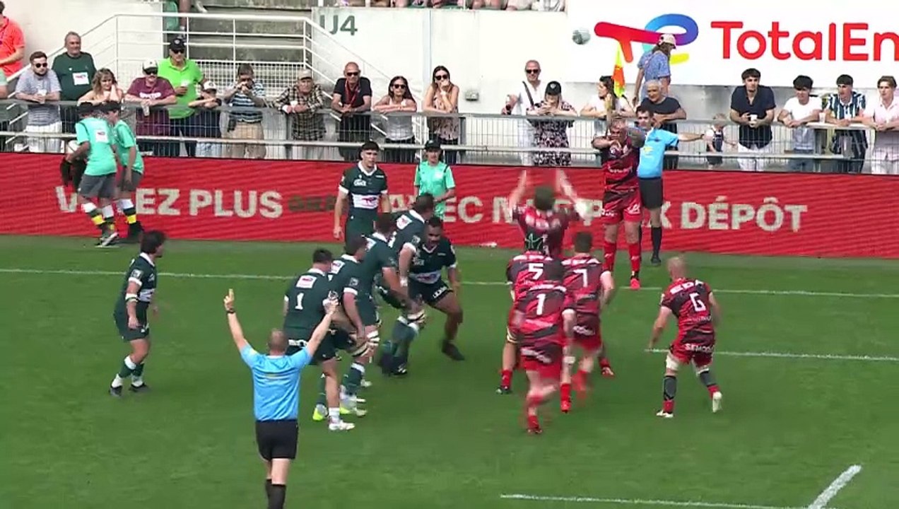 TOP 14 - Essai de Thibault DAUBAGNA (SP) - Section Paloise - Oyonnax Rugby