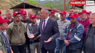 CHP Çorum Milletvekili Tahtasız, Alpagut'ta Eylem Yapan İşçilere Destek Verdi: 