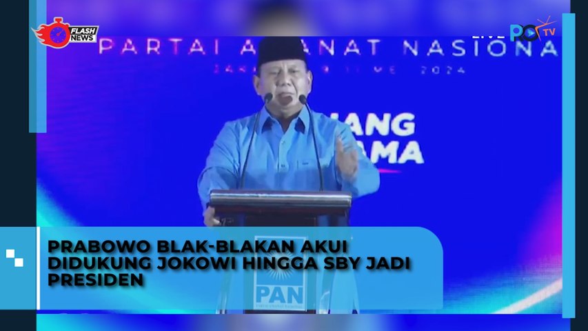 Prabowo Blak-blakan Akui Didukung Jokowi Hingga SBY Jadi Presiden