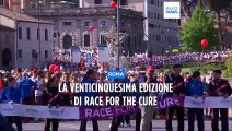 Roma: partecipazione record per la Race for the cure, applausi e cori per Mattarella