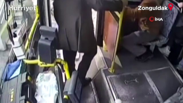 Otobüste rahatsızlanan yolcuları şoför hastaneye yetiştirdi!