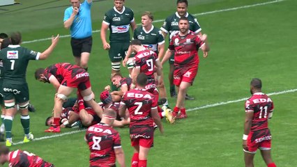 TOP 14 - Essai de Lucas MENSA (OYO) - Section Paloise - Oyonnax Rugby