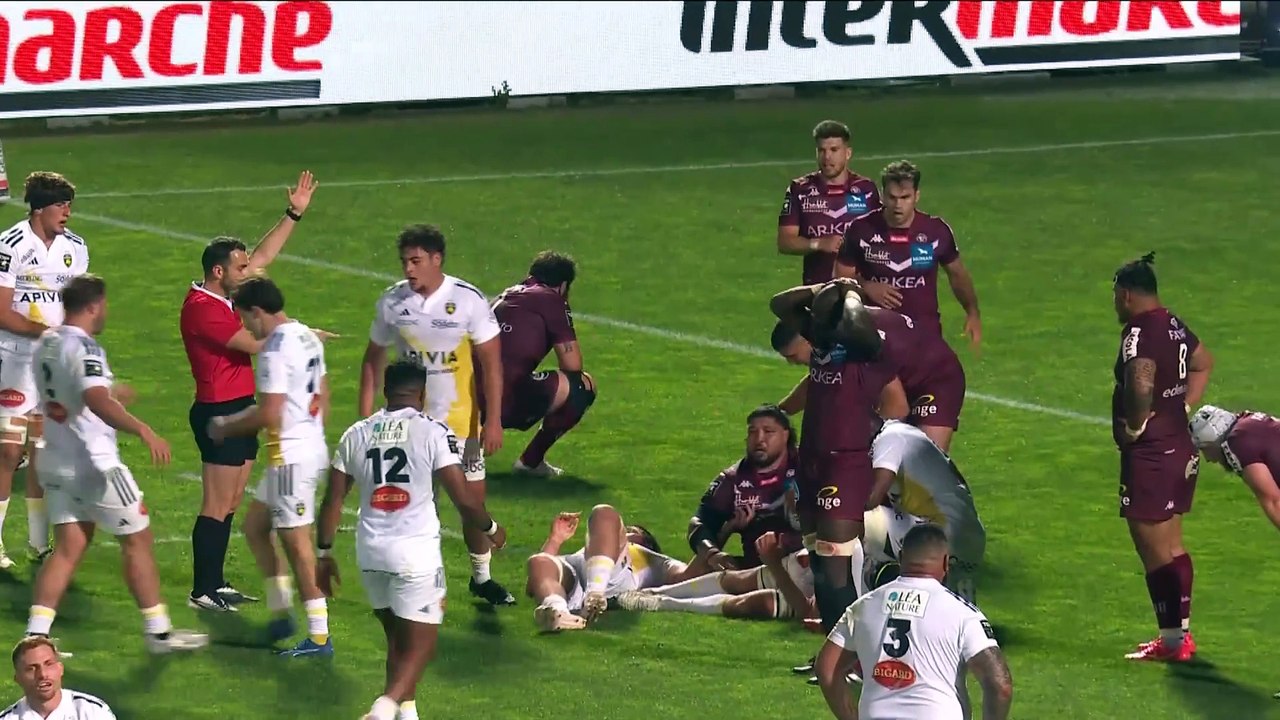 TOP 14 - Essai de Louis BIELLE-BIARREY (UBB) - Union Bordeaux-Bègles - Stade Rochelais