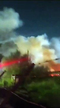 Incendio en la línea Roca: se prendieron fuego seis vagones en Gerli