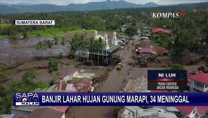 下载视频: Dampak Banjir Lahar Hujan Gunung Marapi: 34 Orang Meninggal, Jalan Nasional Putus