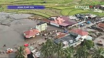 Gambar Udara Dampak Banjir Bandang di Agam Sumatera Barat