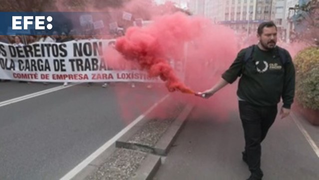 Varios cientos de trabajadores de Zara Logística reclaman carga de trabajo estable