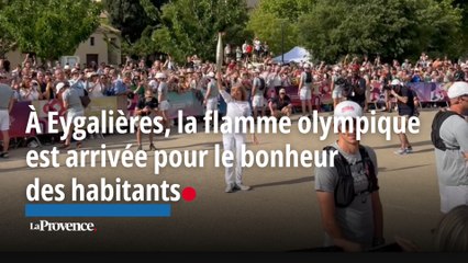 À Eygalières, la flamme olympique est arrivée pour le bonheur des habitants