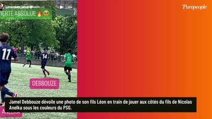 PHOTO Jamel Debbouze montre toute sa fierté, son fils Léon joue au PSG avec le fils d'une autre star venue de Trappes