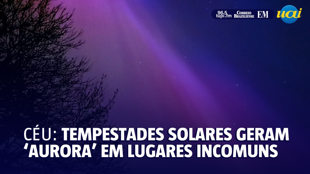 Tempestades solares geram Aurora boreal e austral em lugares incomuns
