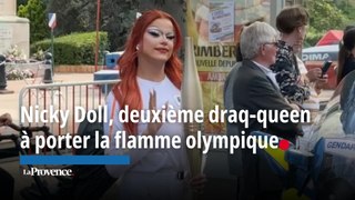 Nicky Doll, deuxième draq-queen à porter la flamme olympique
