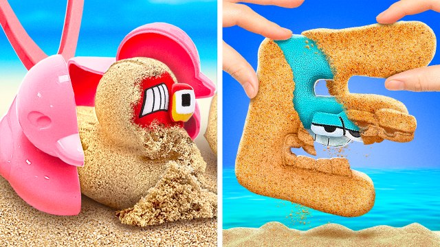 Alphabet Lore On The Beach ️ *Easy Crafts Ideas And Cute Fidgets With Letter A*