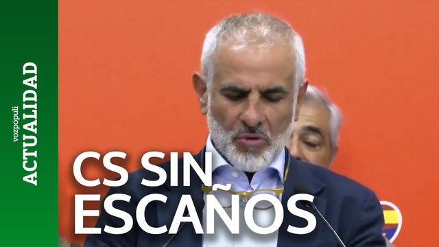 Carlos Carrizosa (CS) tras conocer que se quedan sin ningún escaño: Tengo una mala noticia para nuestros haters. Ciudadanos va a volver a presentarse a las próximas elecciones catalanas