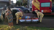 Colisão entre Fiat Argo e Corsa deixa mulher ferida no Bairro Neva