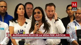 Alessandra Rojo de la Vega demanda justicia por atentado en su contra