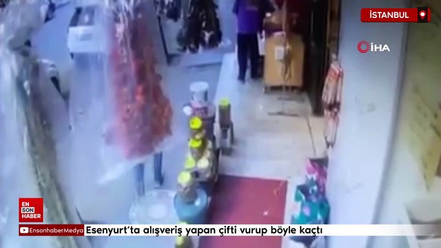 Esenyurt’ta alışveriş yapan çifti vurup böyle kaçtı