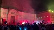Video: festa e fuochi d'artificio in piazza per il Bologna in Champions