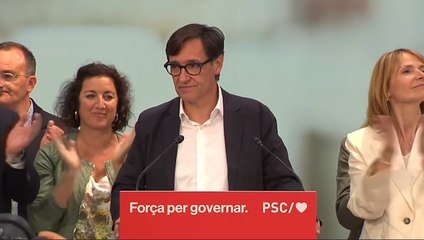 Salvador Illa asume la responsabilidad de liderar "una nueva etapa" y manifiesta su voluntad de presidir Cataluña