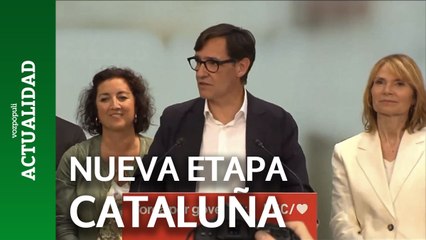 Salvador Illa (PSC): "Cataluña abre una nueva etapa. En la decisión de los catalanes han influido muchos factores, entre ellos, sin duda, las políticas impulsadas por Pedro Sánchez"