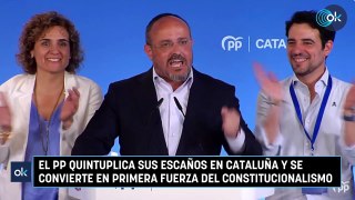 El PP quintuplica sus escaños en Cataluña y se convierte en primera fuerza del constitucionalismo