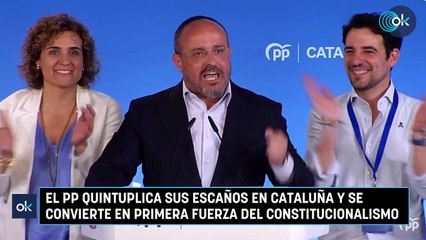 El PP quintuplica sus escaños en Cataluña y se convierte en primera fuerza del constitucionalismo