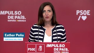 Esther Peña, portavoz del PSOE: 