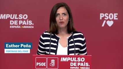 Esther Peña, portavoz del PSOE: "El independentismo no tiene mayoría absoluta en Cataluña"