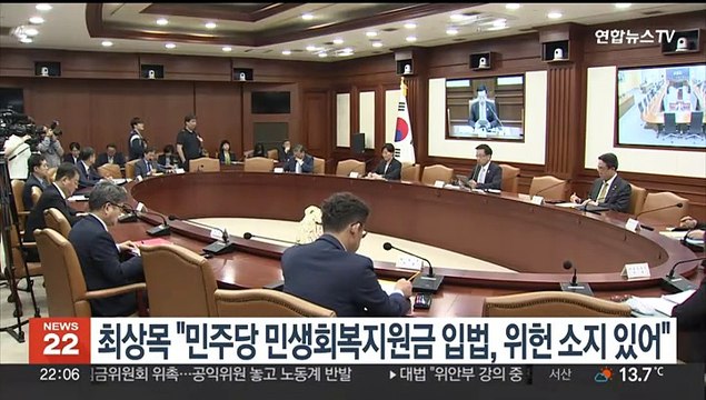 최상목 민주당 민생회복지원금 입법, 위헌 소지 있어