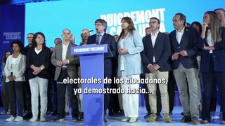 Puigdemont intentará gobernar con el apoyo de ERC y la abstención del PSC a cambio de sostener a Sánchez
