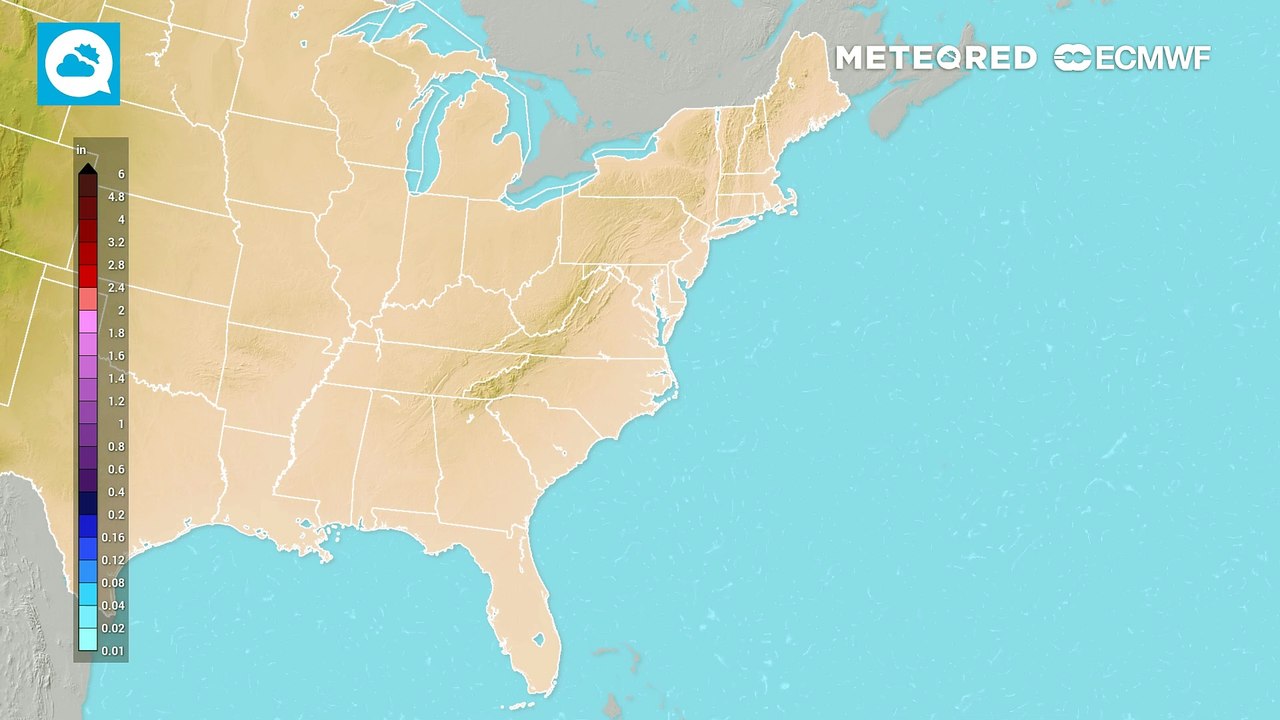 southeastern us rainfall accumulations