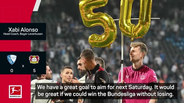 10 days to fight for everything - Leverkusen's Xabi Alonso as unbeaten season continues