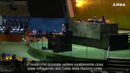 Onu, adesione della Palestina: l'ambasciatore israeliano distrugge la Carta