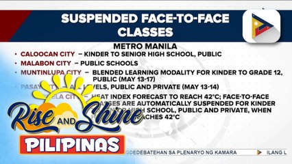 Ilang paaralan, #WalangPasok ngayong araw dahil sa napakainit na panahon