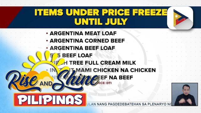 Ipinatupad na price freeze ng DTI sa ilang pangunahing bilihin, ikinatuwa ng mga mamimili