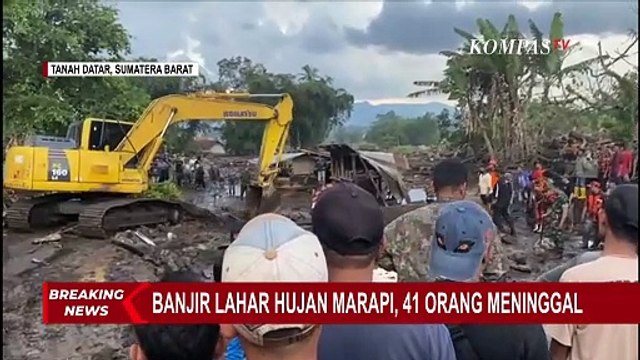 [BREAKING NEWS] Update Korban Banjir Lahar Hujan Marapi: 41 Korban Jiwa, 18 Masih Dicari