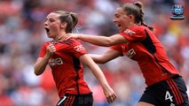 Man United star Ella Toone hits a 25-yard THUNDERBOLT at Wembley as Marc Skinner's side defeat Tottenham to win the FA Cup for the first time