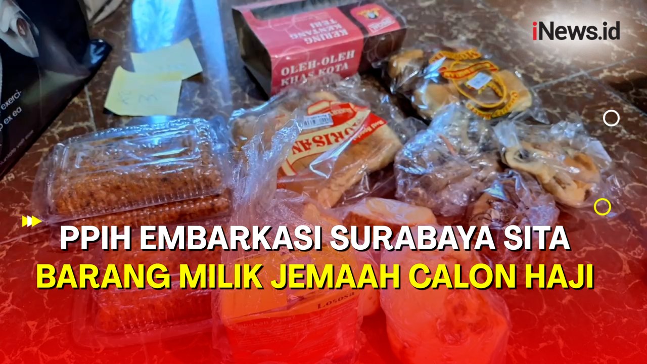 Petugas Embarkasi Surabaya Sita Sejumlah Barang Bawaan Milik Jemaah Calon Haji