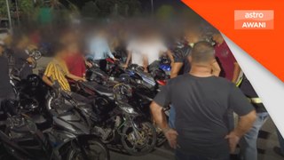 Ops rempit besar-besaran Pulau Pinang sita 79 motosikal