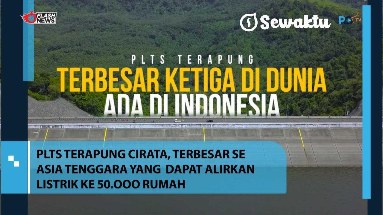 Ada di Indonesia! PLTS Terapung Cirata, Jadi PLTS Terapung Terbesar Ketiga di Dunia