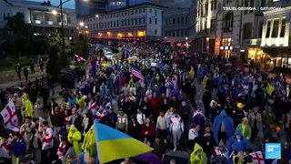 Thousands rally in Tbilisi to protest against 'foreign influence' bill