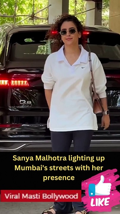 Sanya Malhotra lighting up Mumbai's streets with her presence