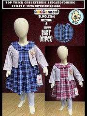 Separate or complete pair baby girls winter season functional dresses