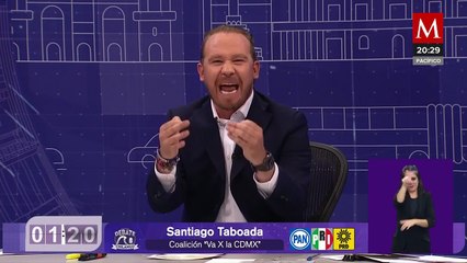 "Es momento de decidir": Santiago Taboada al despedirse del último debate capitalino