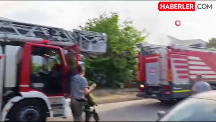 İzmir'de tekstil fabrikasındaki yangın